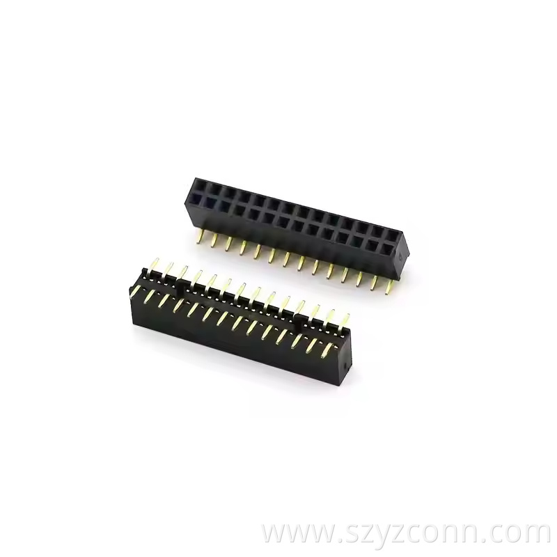 2.0mm Pitch Female Header Dual Row SMT With Post H6.35 22P-240P (3) 2.0mm Pitch Female Header Dual Row SMT With Post H6.35 22P-240P (3)